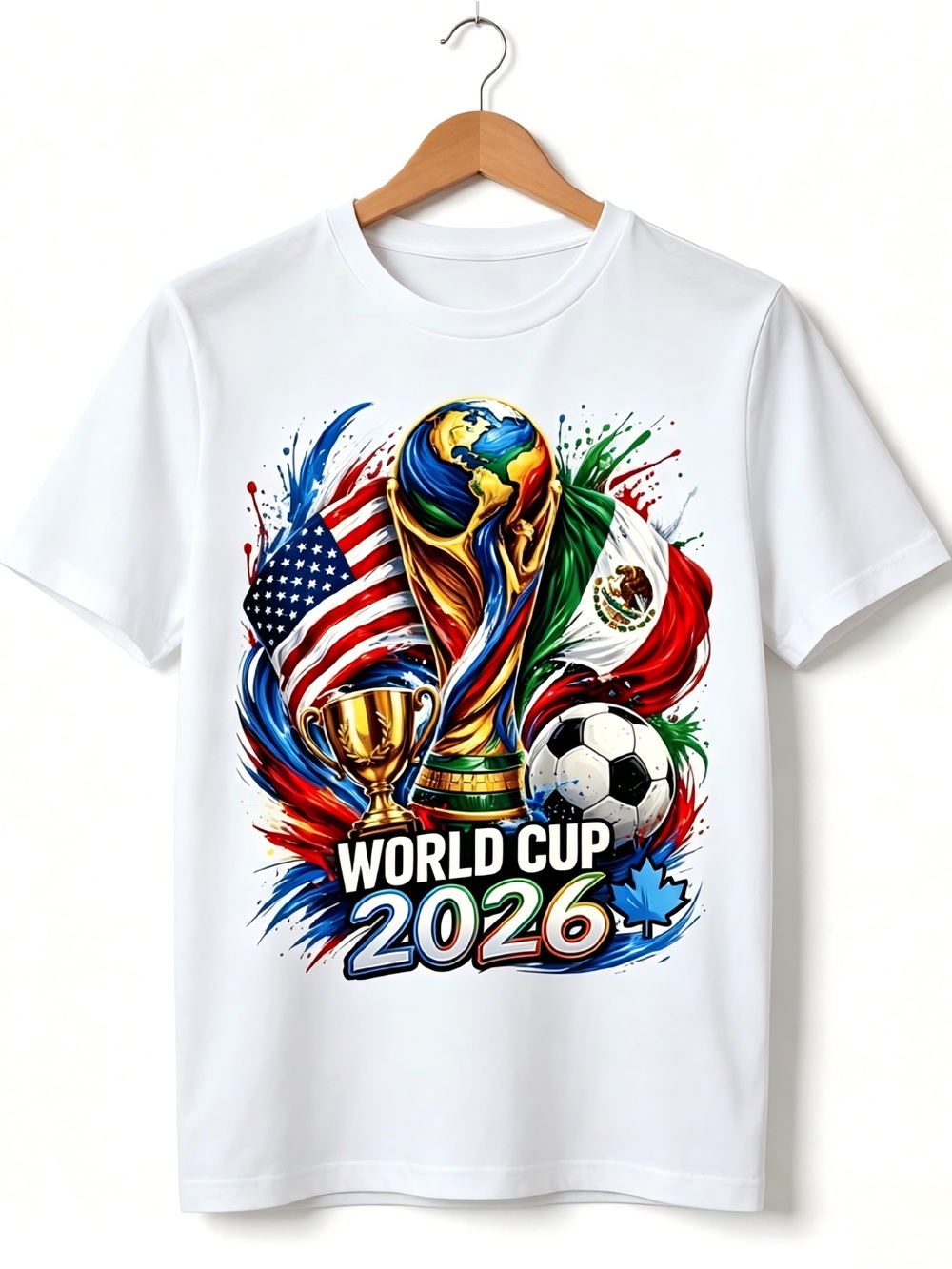 World Cup 2026 Shirt USA Canada Mexico Soccer Fan Womens Mens T-shirt Unisex